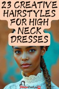 Read more about the article Get Inspired: 23 Creative Hairstyles for High Neck Dresses